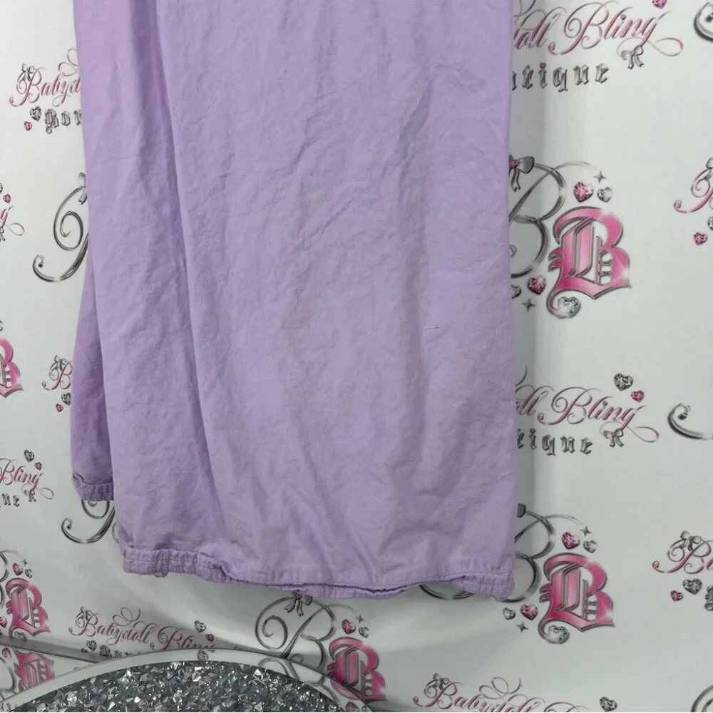 Dress lace detail purple lilac nighty Lavender Lace Trim Nightgown